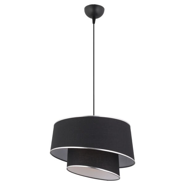 Paoni 2 Katlı Siyah Gümüş Detaylı Modern Koridor,Yatak Odası Salon Avize