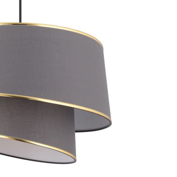 Paoni 2 Katlı Antrasit Gold Detaylı Modern Koridor,Yatak Odası Salon Avize