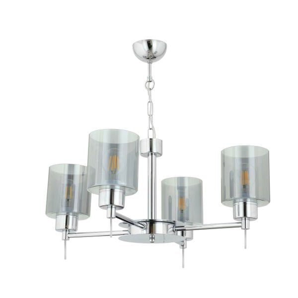 Goldie 4 Lü Krom Kaplama Modern Yatak Odası  Salon Avize