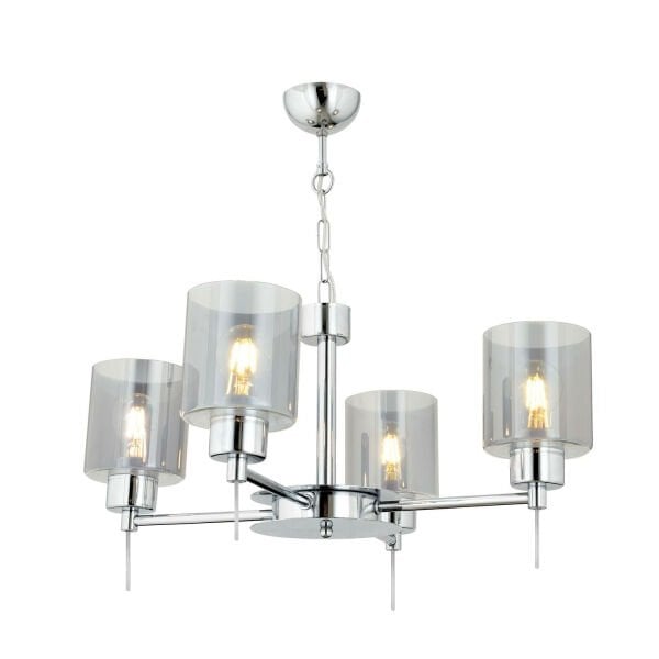 Goldie 4 Lü Krom Kaplama Modern Yatak Odası  Salon Avize