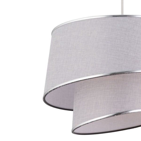 Paoni 2 Katlı Gri Modern Koridor,Yatak Odası Salon Avize