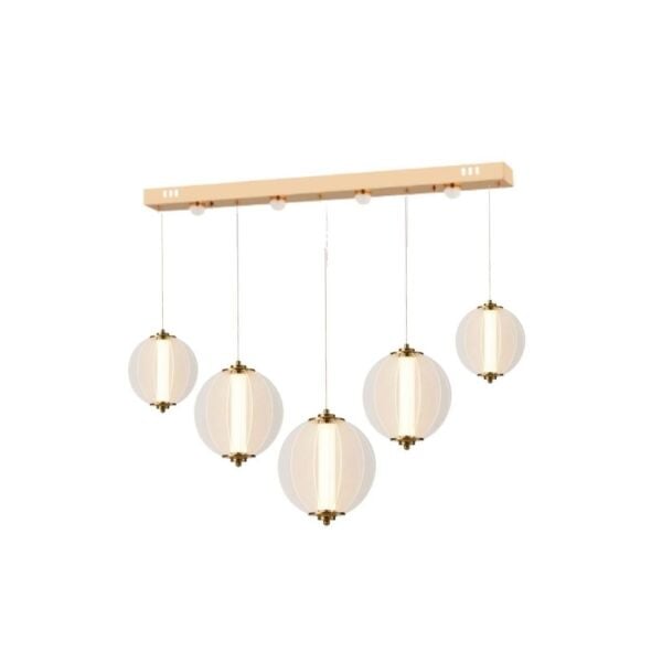 Penny 90 Watt 5'li Sıralı Bakır Led Sarkıt Avize