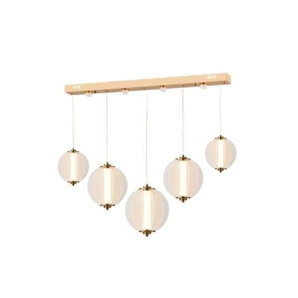 Penny 90 Watt 5'li Sıralı Bakır Led Sarkıt Avize