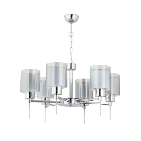 Goldie 6 Lı Krom Kaplama Modern Yatak Odası  Salon Avize