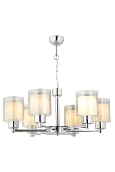 Goldie 6 Lı Krom Kaplama Modern Yatak Odası  Salon Avize