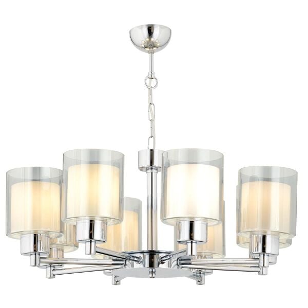 Goldie 8 Li Krom Kaplama Modern Yatak Odası  Salon Avize