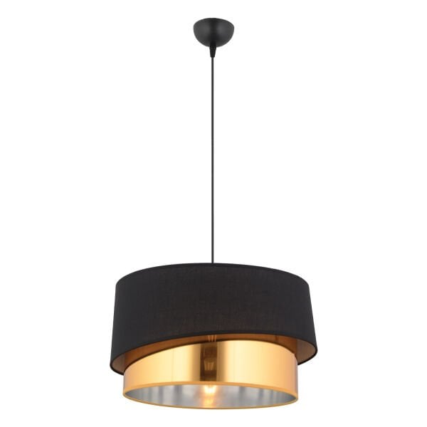 Marstal Büyük 2 Katlı Siyah Gold Detaylı Modern Koridor,Yatak Odası Salon Avize