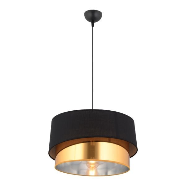 Marstal Büyük 2 Katlı Siyah Gold Detaylı Modern Koridor,Yatak Odası Salon Avize