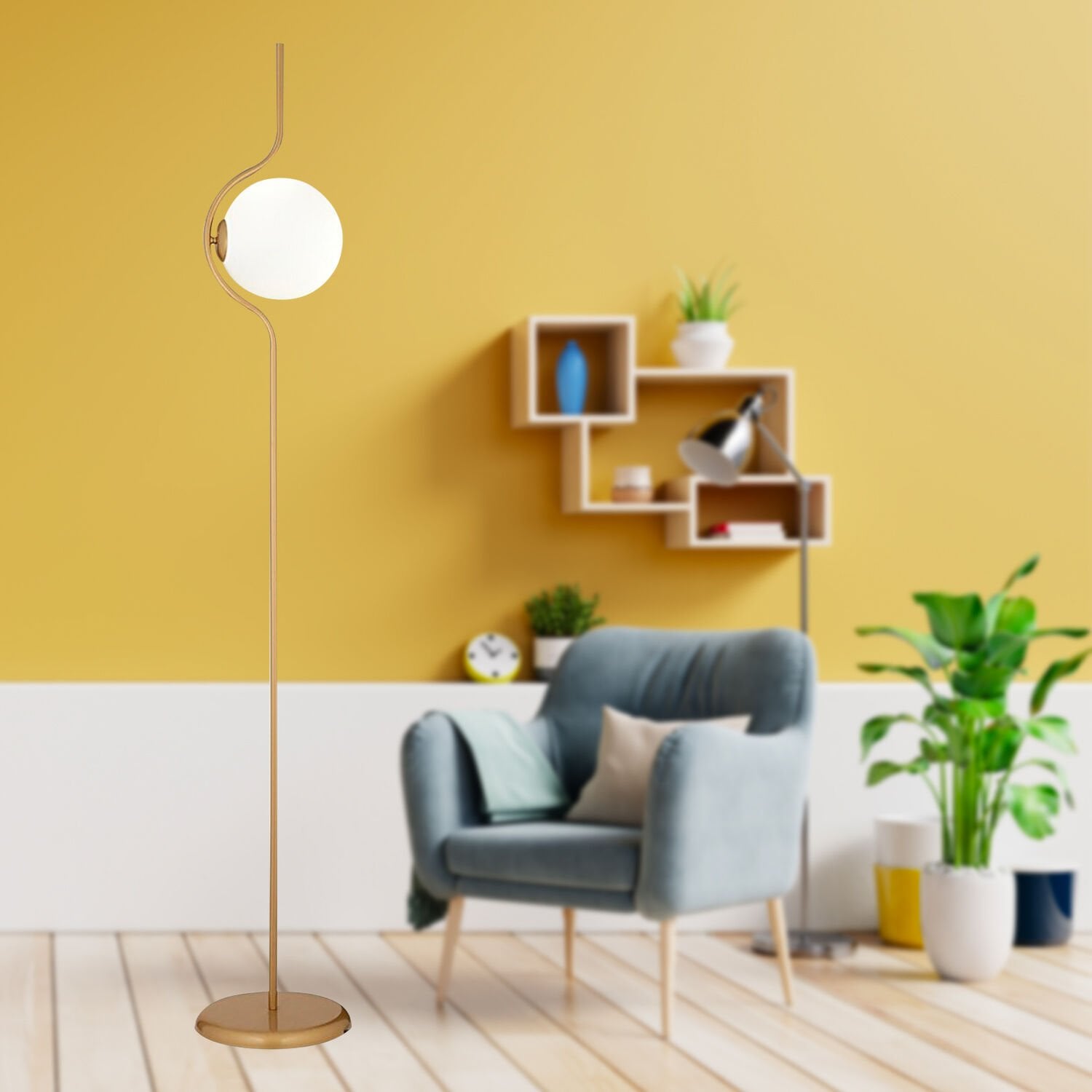 Zeyna Eskitme Boyalı Modern Lambader