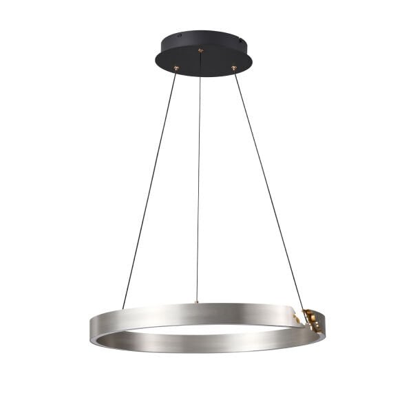 Late Gri 60'lık Yuvarlak 41 Watt Modern Sarkıt Salon Led Avize