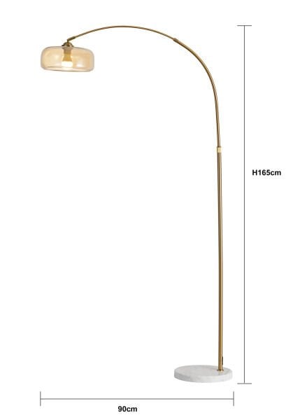 Thea Cam Başlıklı Deve Boynu Lambader