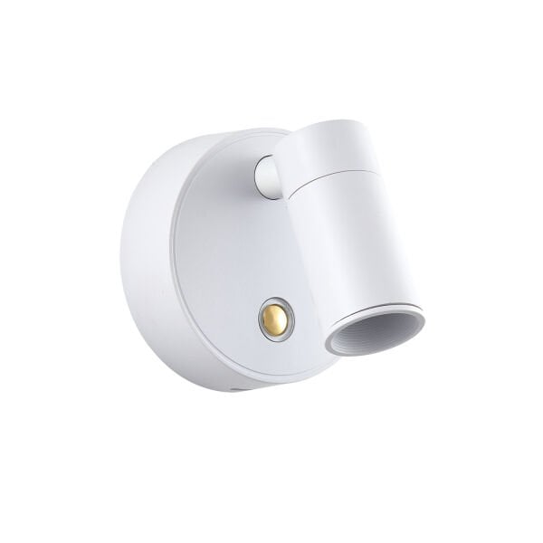 Opra Beyaz Kablosuz Şarjlı Dokunmatik Pilli Led Duvar Lambası, Yatak Başı Aplik