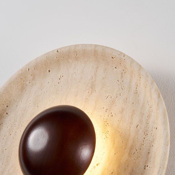 Lille Traverten Mermer Desenli Ledli Aplik