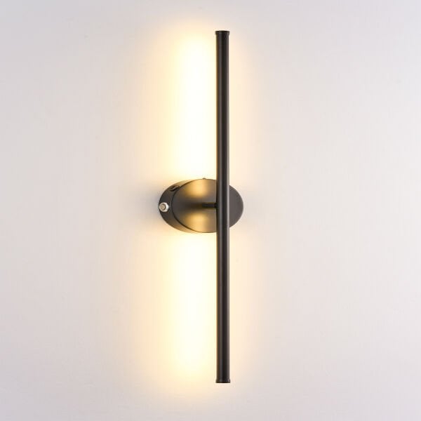 Terry 2'li Siyah Kablosuz Şarjlı Dokunmatik Pilli Led Duvar Lambası,Tablo Üstü Aplik