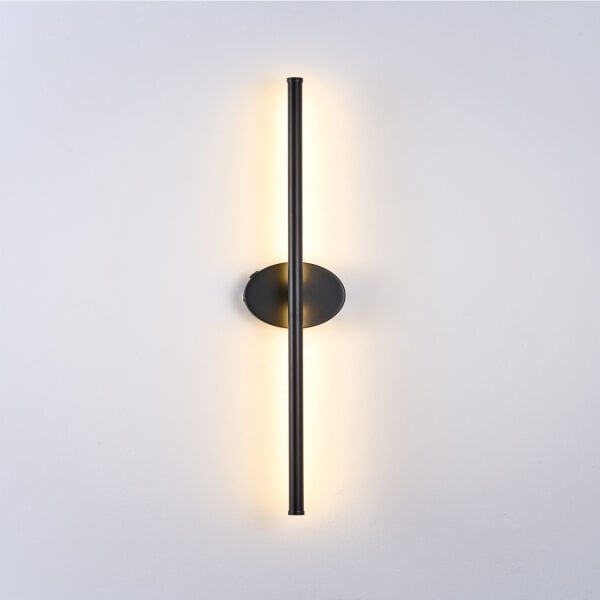 Terry 2'li Siyah Kablosuz Şarjlı Dokunmatik Pilli Led Duvar Lambası,Tablo Üstü Aplik