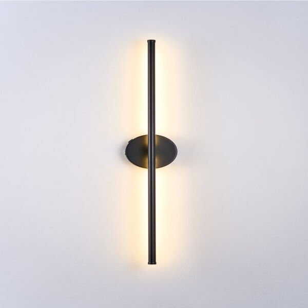 Terry 2'li Siyah Kablosuz Şarjlı Dokunmatik Pilli Led Duvar Lambası,Tablo Üstü Aplik