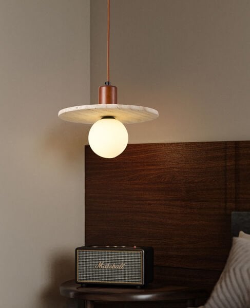 Maude Traverten Mermer Desenli Sarkıt Avize