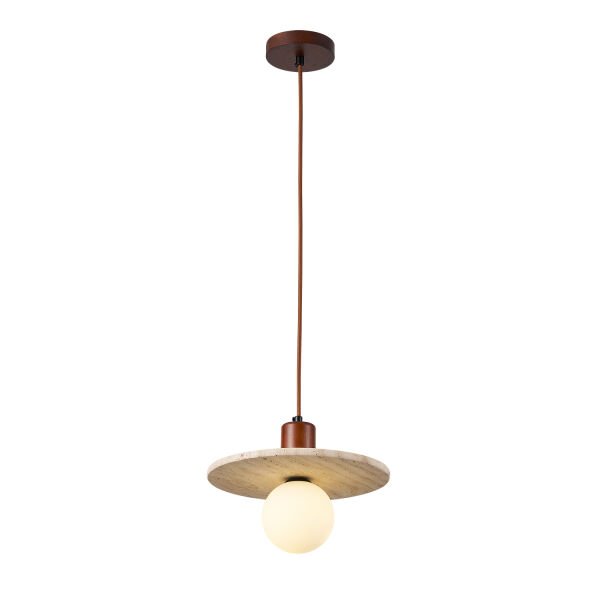 Maude Traverten Mermer Desenli Sarkıt Avize