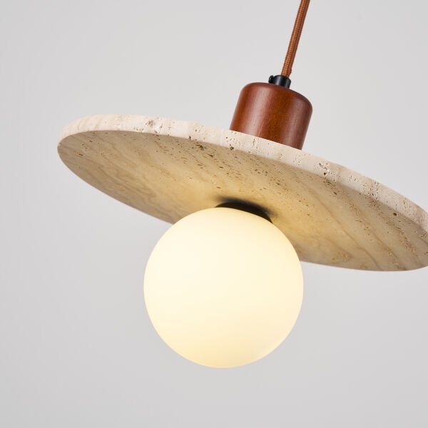 Maude Traverten Mermer Desenli Sarkıt Avize