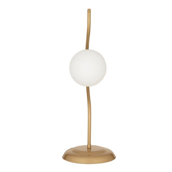 Zeyna Eskitme Boyalı Beyaz camlı Modern Tasarım Salon-Oturma Odası-Yatak Odası Abajur