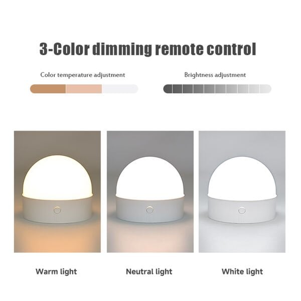 Blair Renkli Taşınabilir Mıknatıslı Bağlantı Gerektirmeyen Şarjlı Lamba USB Girişli RGB Kumandalı Ampul