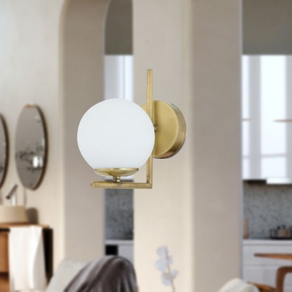 Sara Eskitme Duvar Lambası Yatak Odası-Yatak Başı-Banyo İçin Modern Aplik