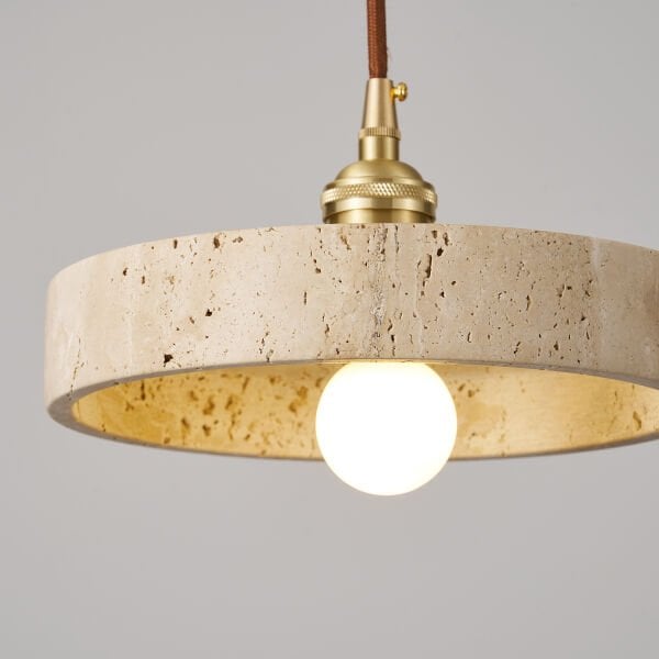 Hanna Traverten Mermer Desenli Sarkıt Avize