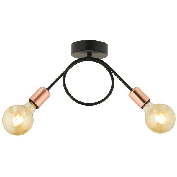 Zeyrek 2 Li Bakır Sarkıt Modern Spor Genç Odası Salon Avize