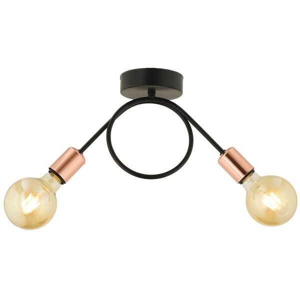 Zeyrek 2 Li Bakır Sarkıt Modern Spor Genç Odası Salon Avize