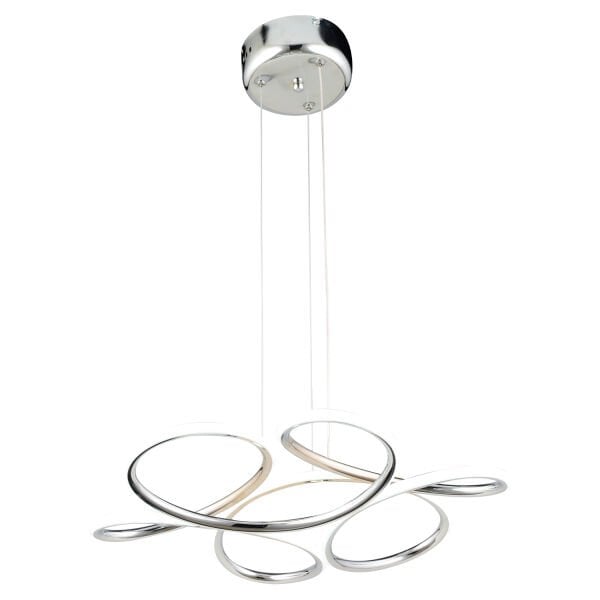 Aldo Krom Sarkıt 140 Watt Sarkıt 3 Renkli Ledli Modern Mutfak Banyo Led Salon Sarkıt Avize