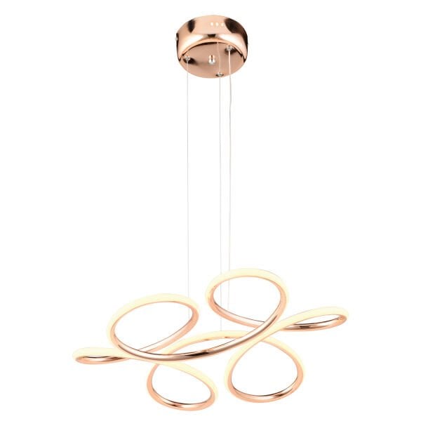 Aldo Rose Gold Sarkıt 140 Watt Sarkıt 3 Renkli Ledli Modern Mutfak Banyo Led Salon Sarkıt Avize